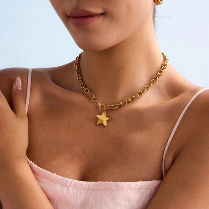 [Raffine]Stellaria Gold Star Pendant