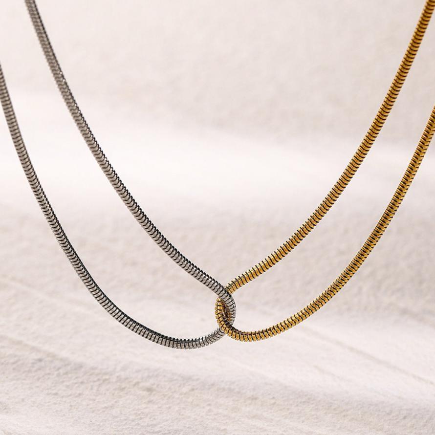 [Raffine]Talia Two Tone Necklace