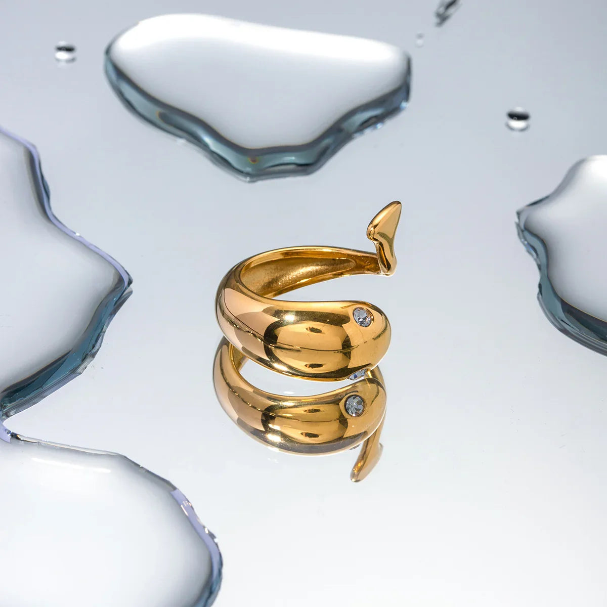 [Raffine]Etta Gold Serpent Ring