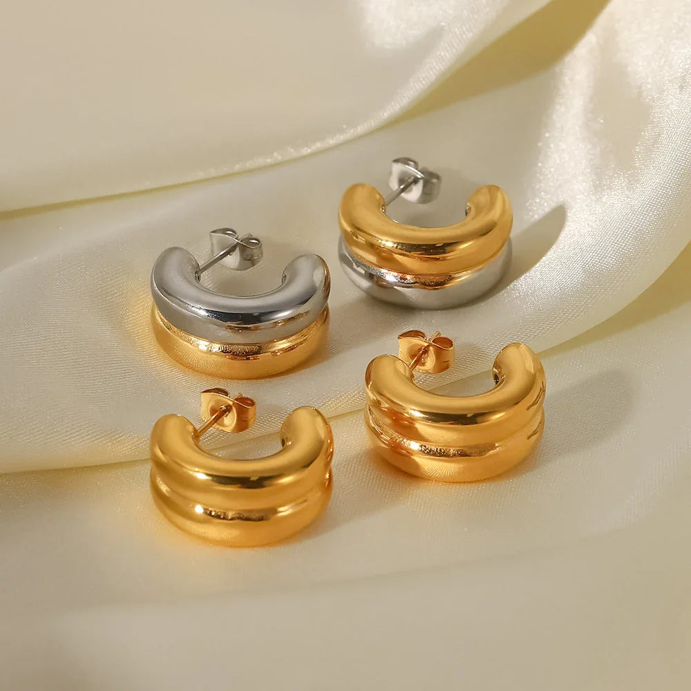 [Raffine]Henrietta Gold Earrings