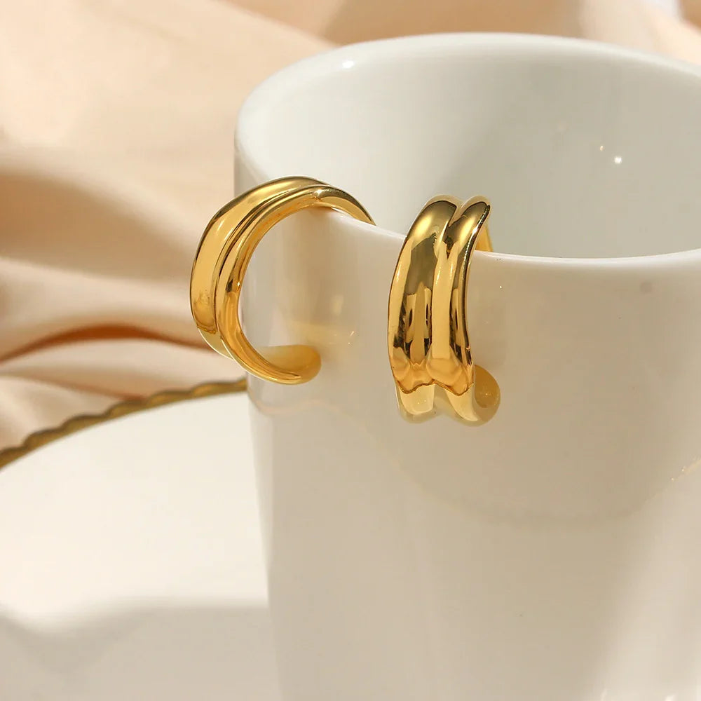 [Raffine]Emily Wave Earrings
