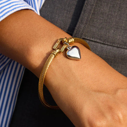 [Raffine]Solenne Twisted Band Gold Bracelet