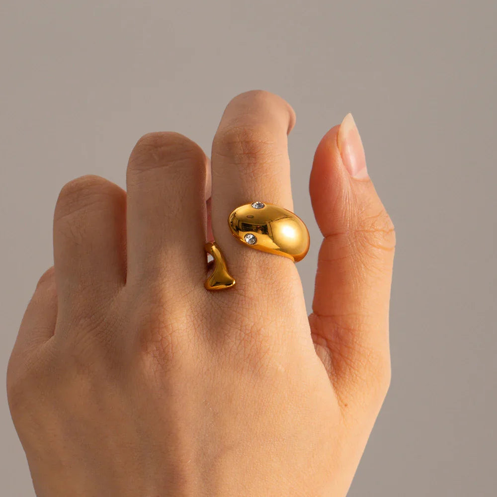 [Raffine]Etta Gold Serpent Ring