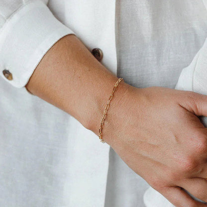 [Raffine]Maybelle Gold Paperclip Chain Bracelet