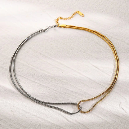 [Raffine]Talia Two Tone Necklace