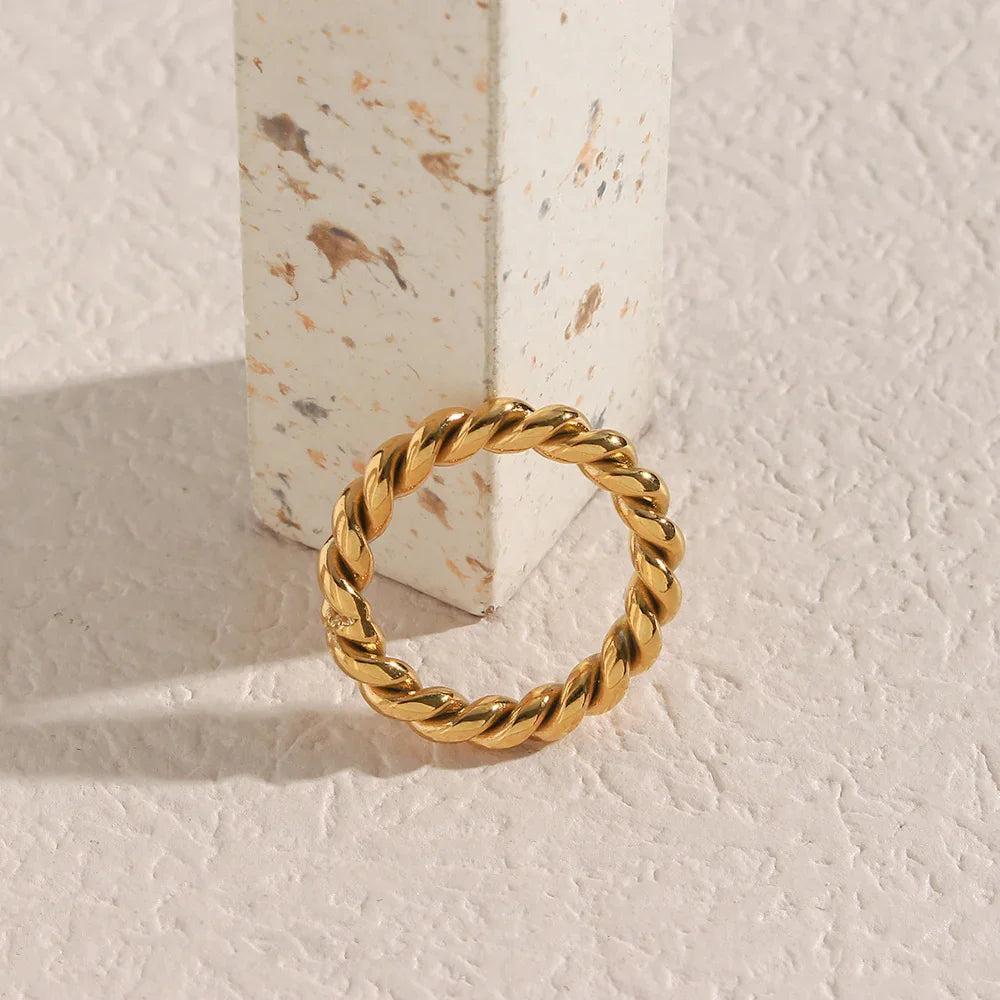 [Raffine]Melody Gold Twist Ring