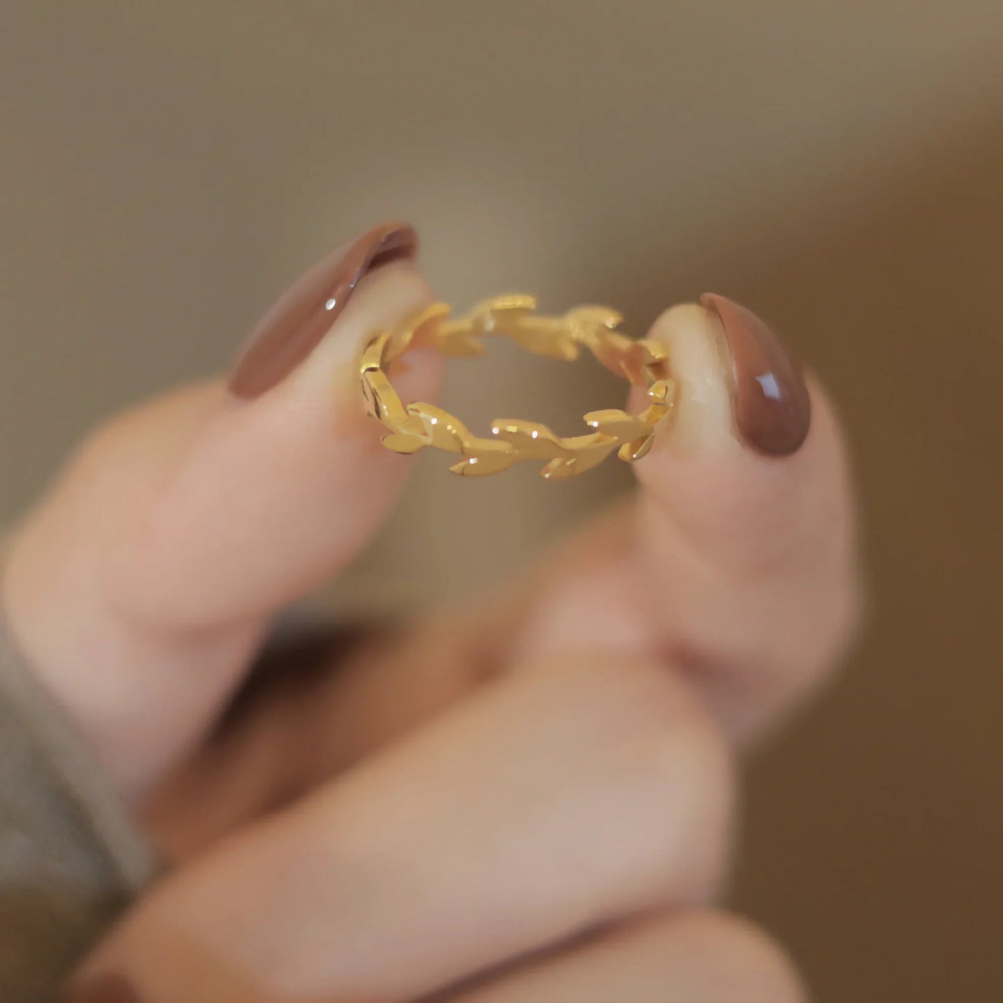 [Raffine]Rhea Golden Vine Ring