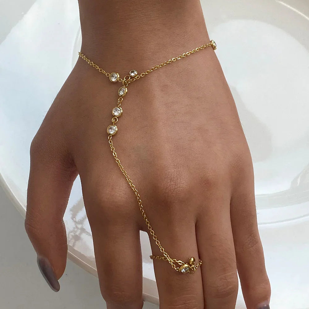 [Raffine]Elina Diamond Hand Chain