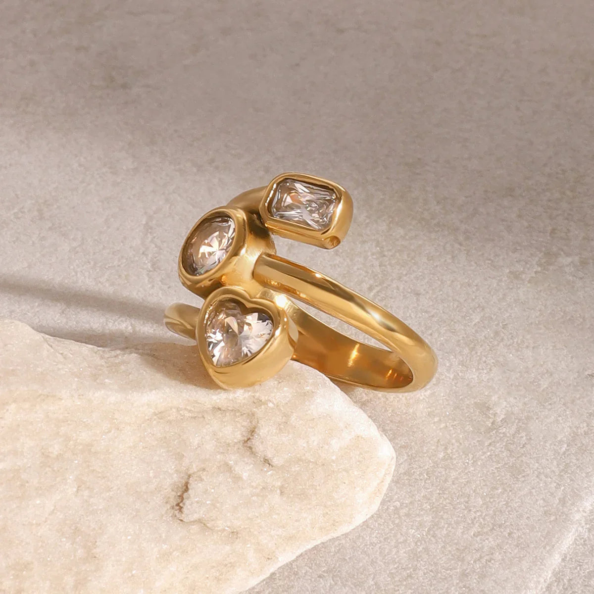 [Raffine]Amelina Layered Diamond Ring