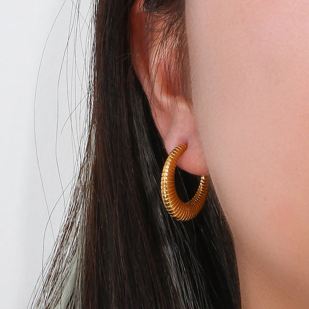 [Raffine]Bailey Hoop Earrings