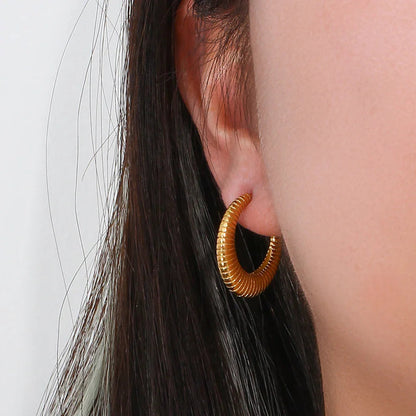 [Raffine]Bailey Hoop Earrings