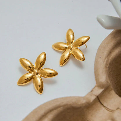 [Raffine]Monica Floral Gold Earrings