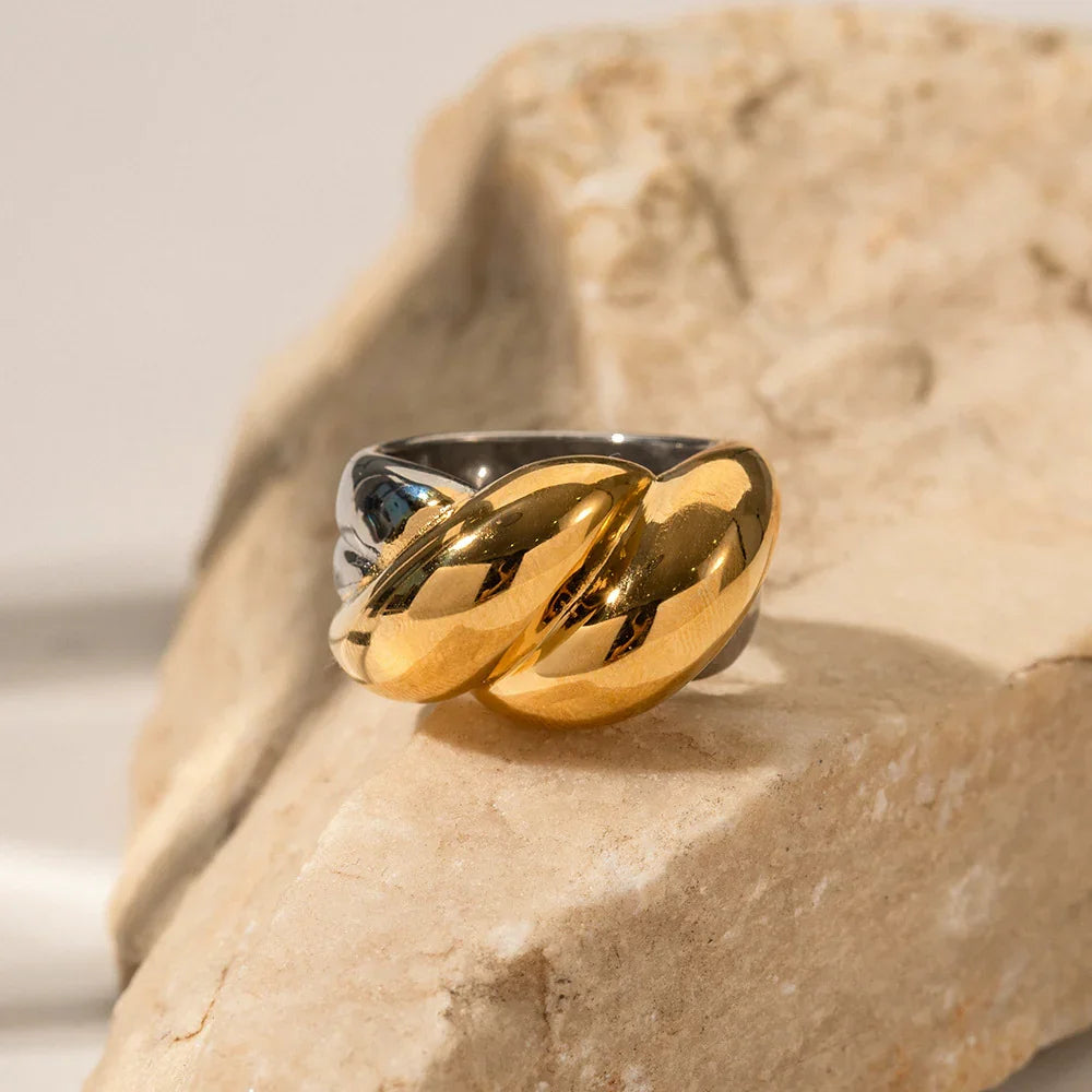 [Raffine]Fatima Two Tone Ring