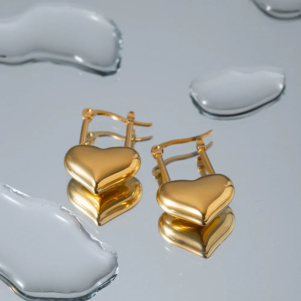 [Raffine]Jessamine Heart Earrings