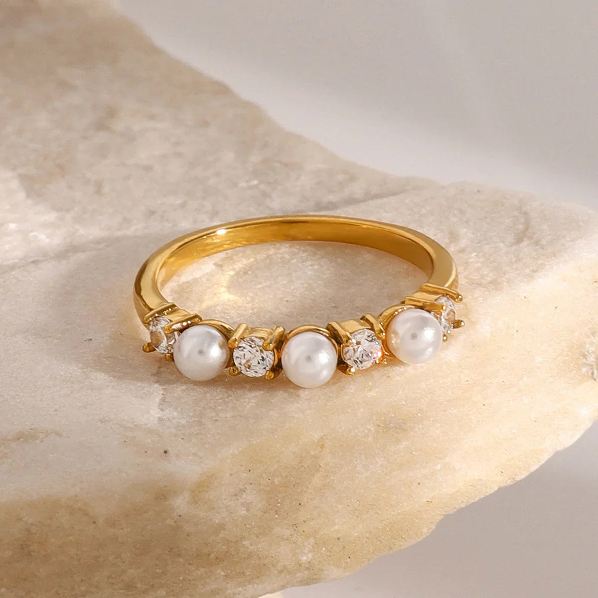 [Raffine]Keisha Diamond Pearl Ring
