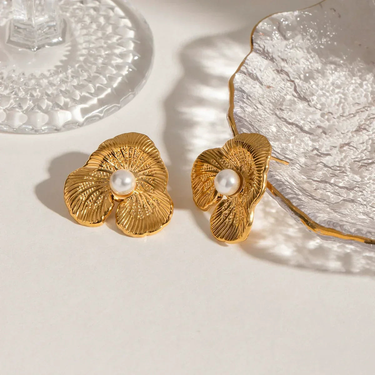[Raffine]Klara Floral Pearl Earrings