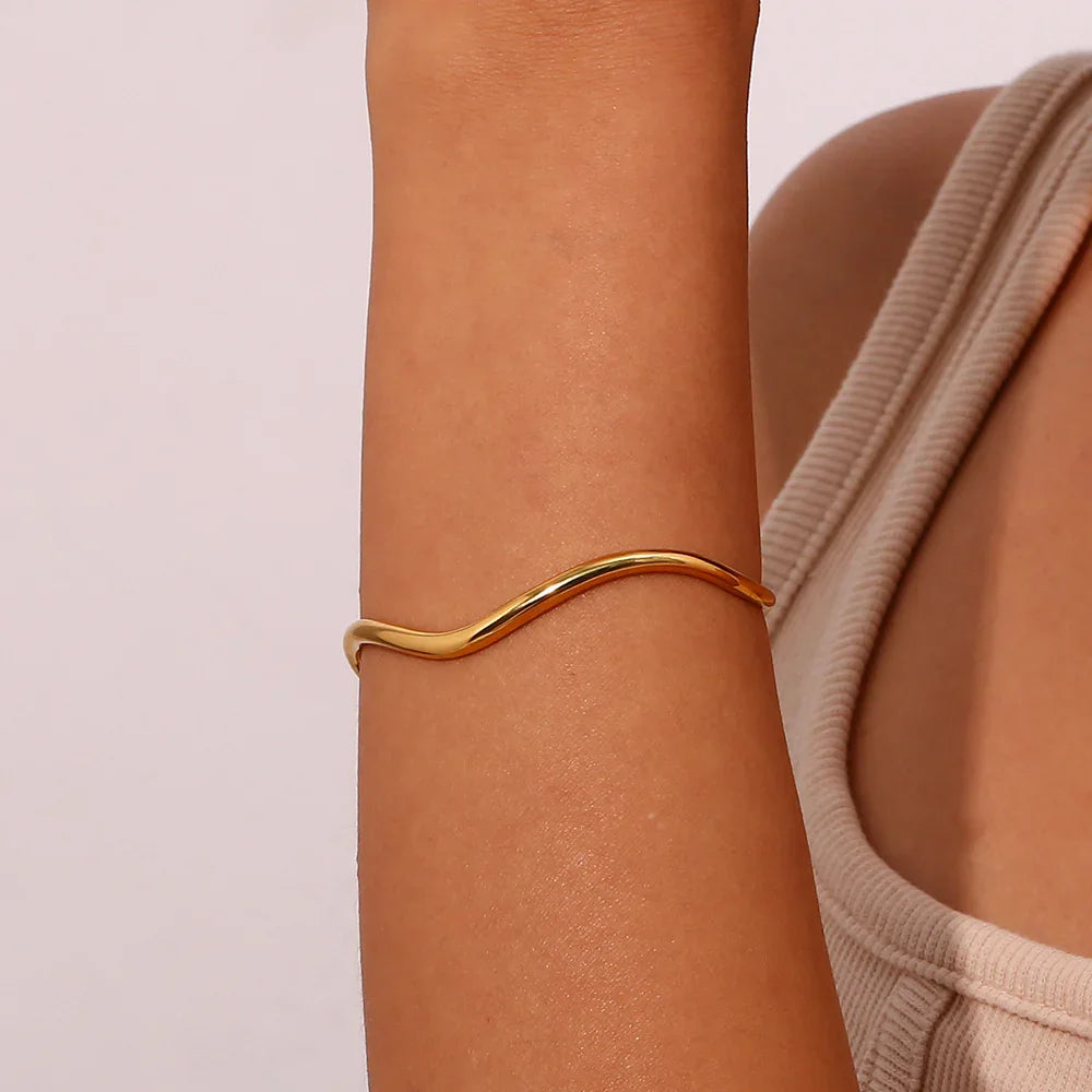 [Raffine]Lucinda Gold Bangle