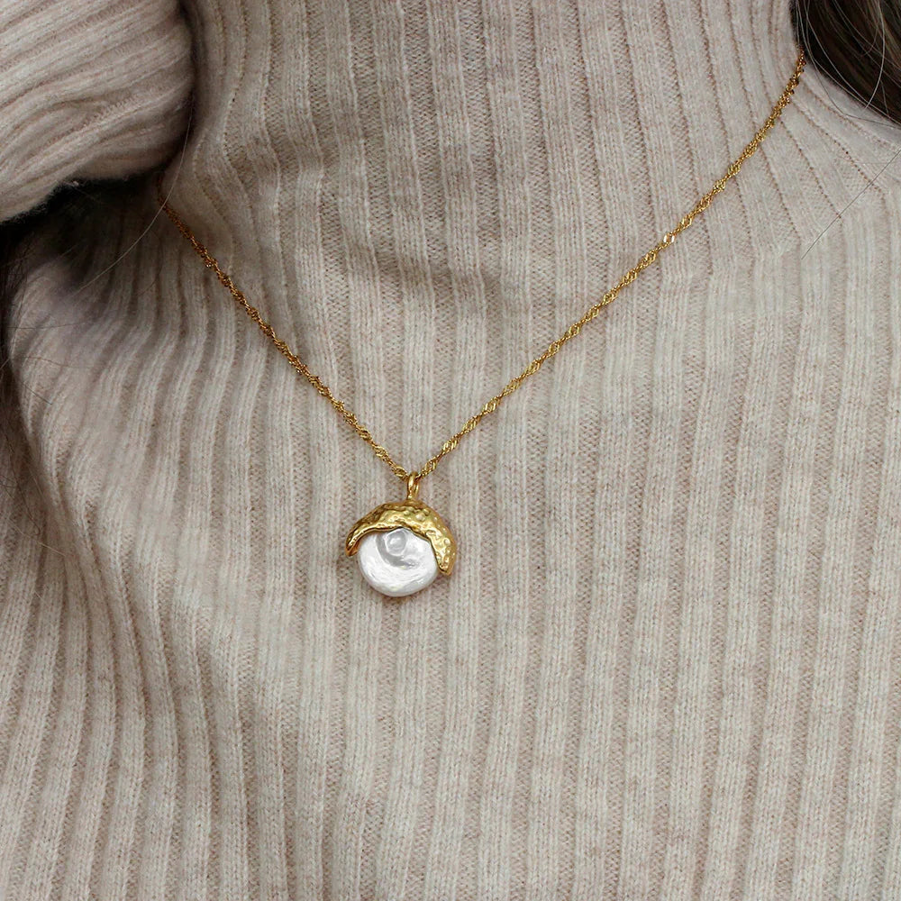 [Raffine]Kimberly Pearl Necklace