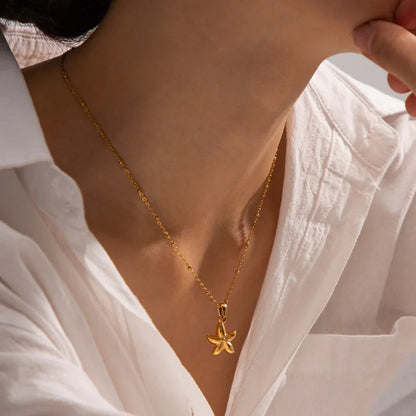 [Raffine]Emmie Gold Starfish Pendant