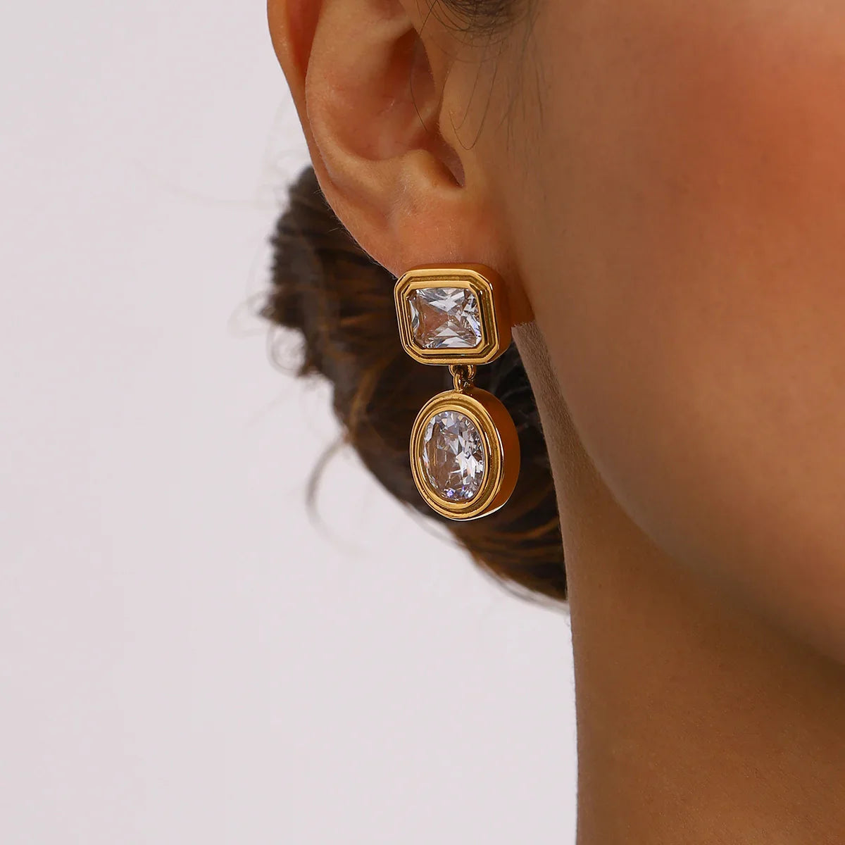 [Raffine]Amanda Diamond Earrings