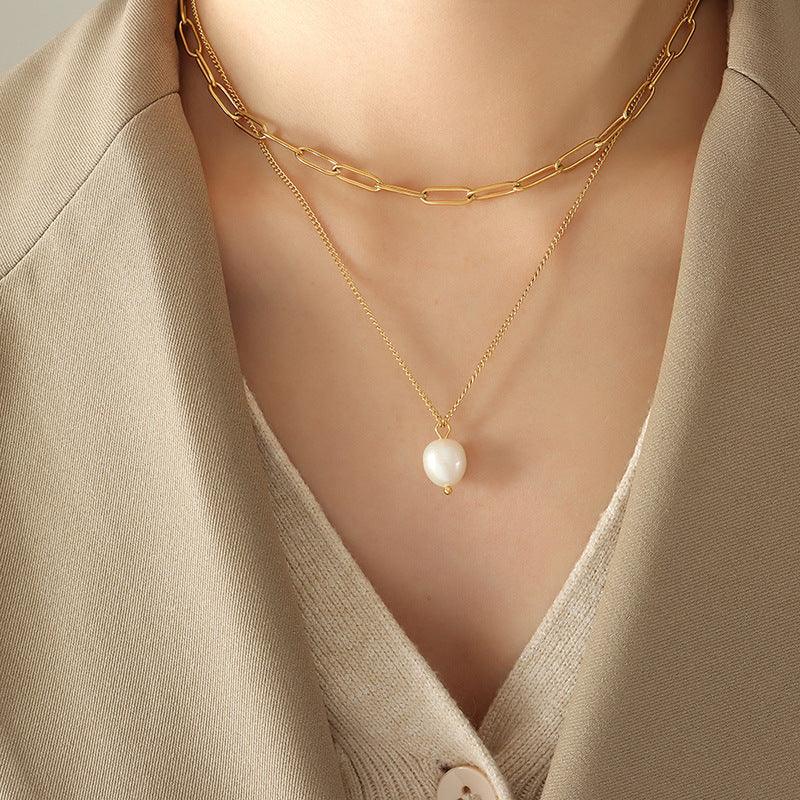 [Raffine]Tropica Freshwater Pearl Necklace