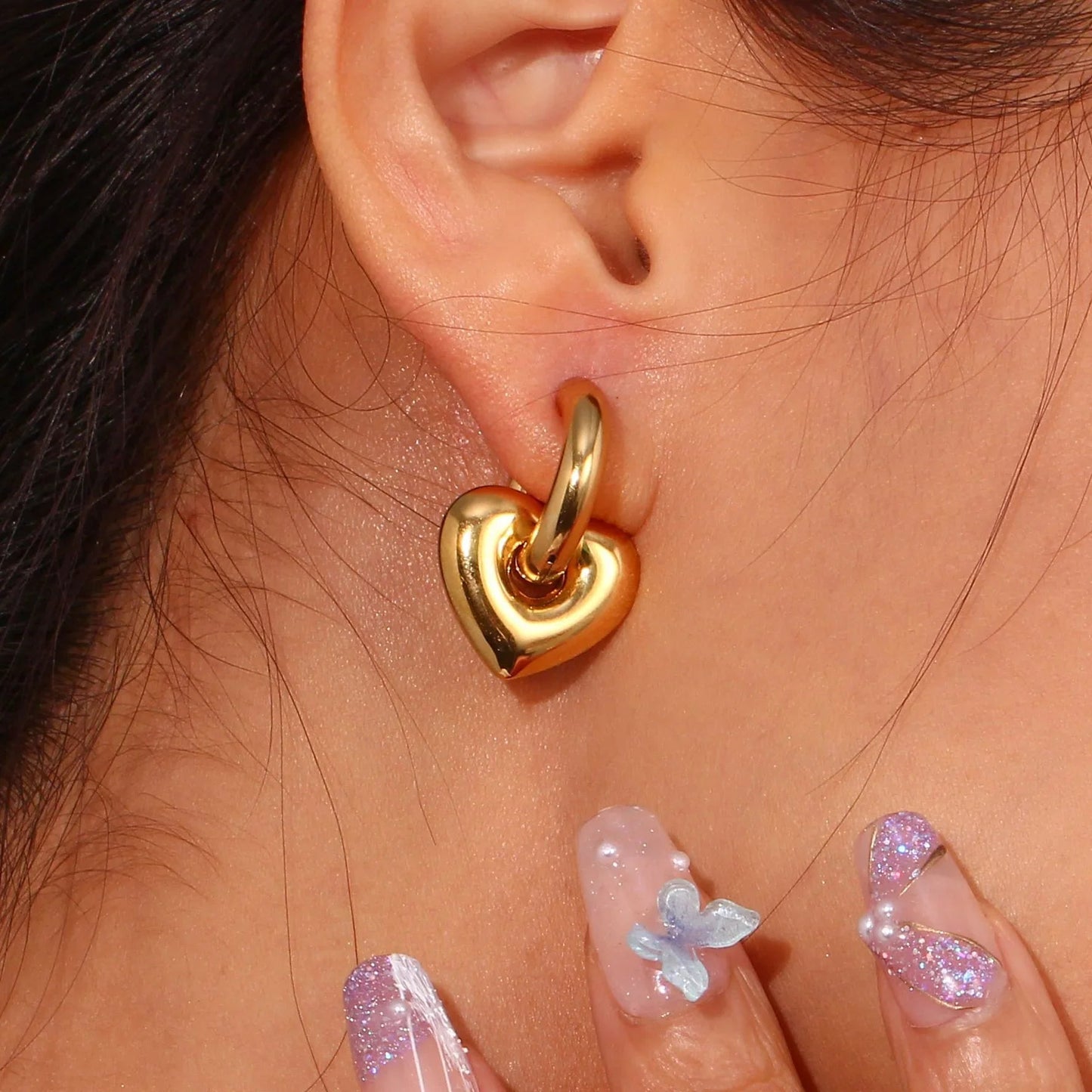 [Raffine]Aria's Arrow Gold Earrings