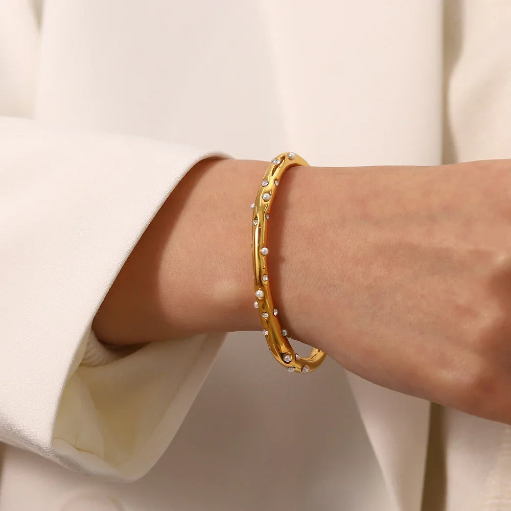 [Raffine]Corisande Gold Bangle