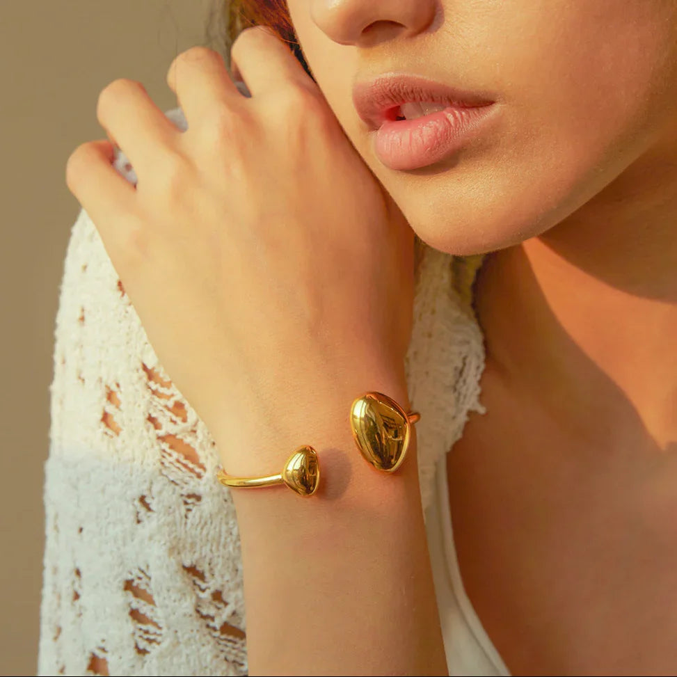 [Raffine]Mallory Minimalist Gold Cuff
