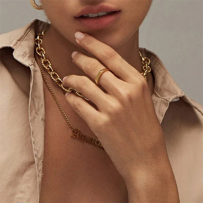 [Raffine]Sasha Geometric Gold Ring