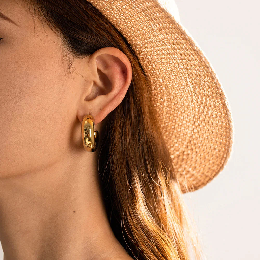 [Raffine]Natalia Chunky Gold Hoops