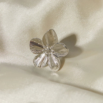 [Raffine]Alina Silver Petal Ring