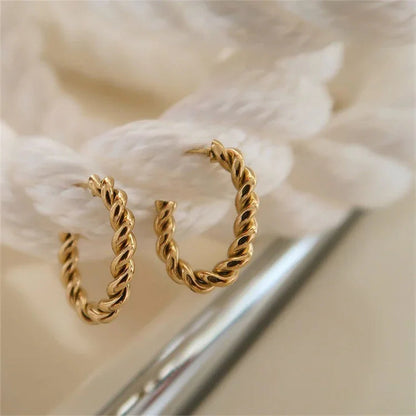 [Raffine]Gigi Twist Gold Earrings