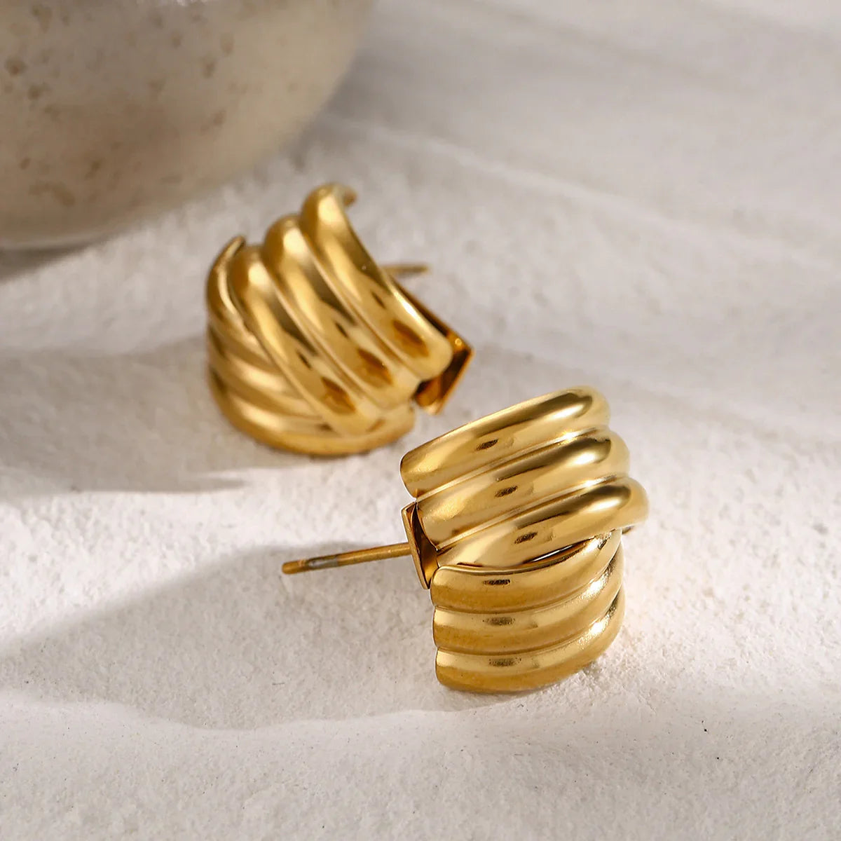 [Raffine]Avalon Gold Earrings