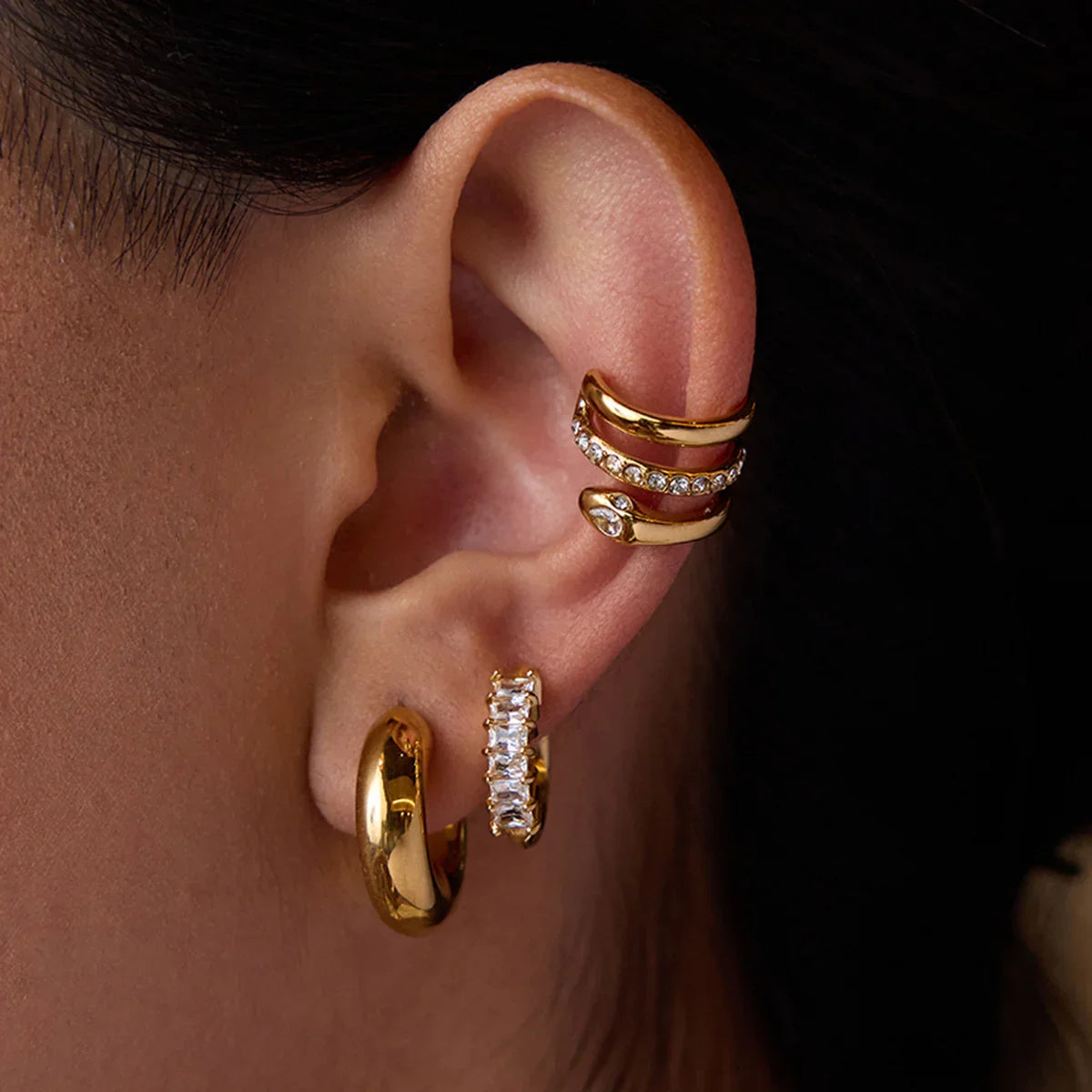 [Raffine]Orielle Staple Gold Earrings Bundle
