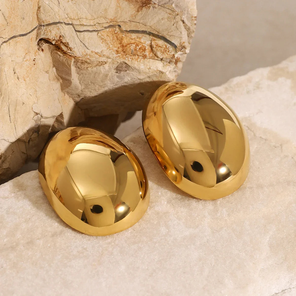 [Raffine]Callista Gold Bean Earrings
