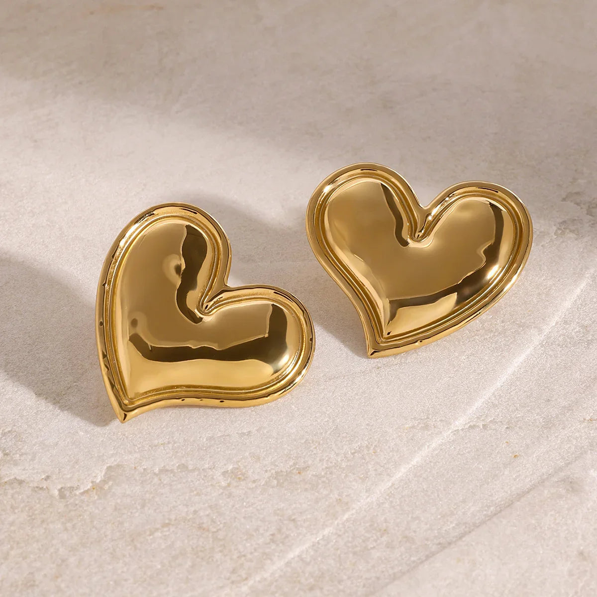 [Raffine]Liora Gold Heart Earrings