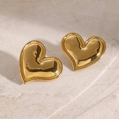 [Raffine]Liora Gold Heart Earrings