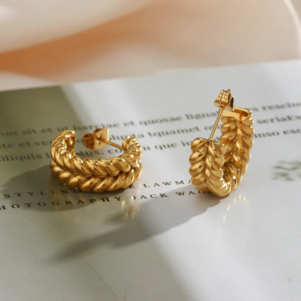 [Raffine]Arabella Braid Earrings