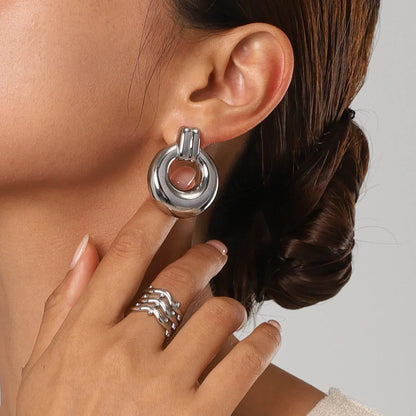 [Raffine]Lillian Silver Earrings