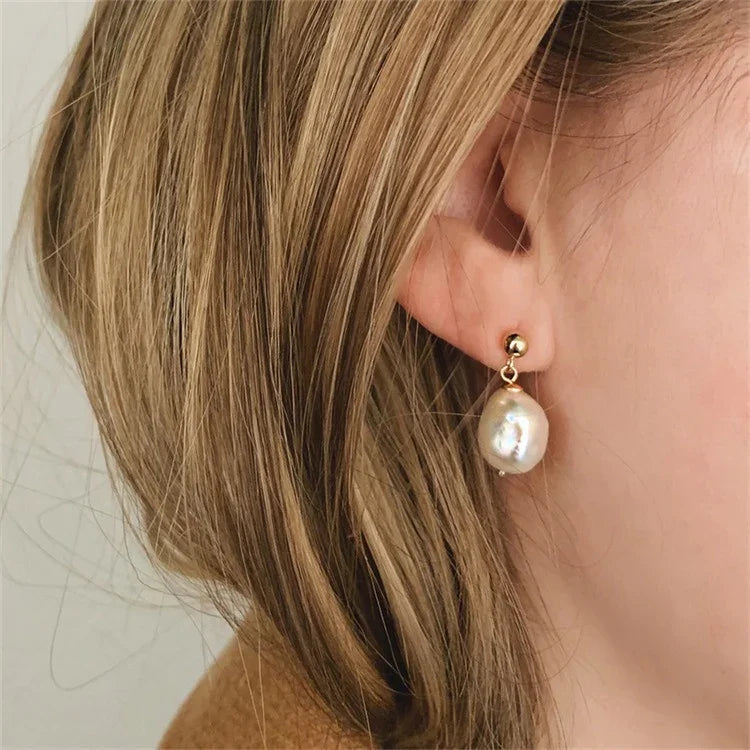 [Raffine]Gloria Freshwater Pearl Earrings