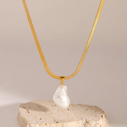 [Raffine]Glorietta Herringbone Pearl Necklace