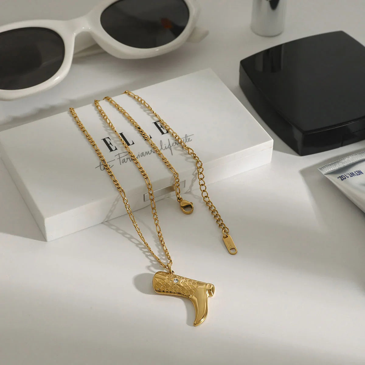[Raffine]Makayla Gold Boot Pendant