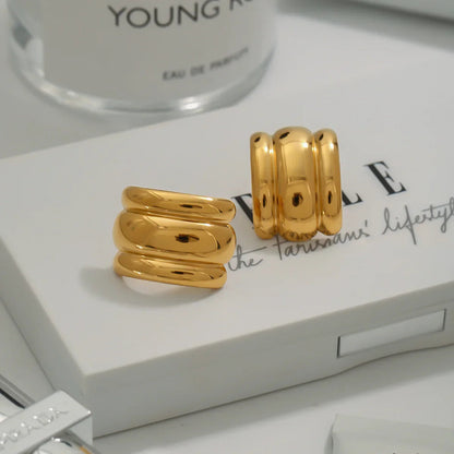 [Raffine]Angela Gold Arch Earrings
