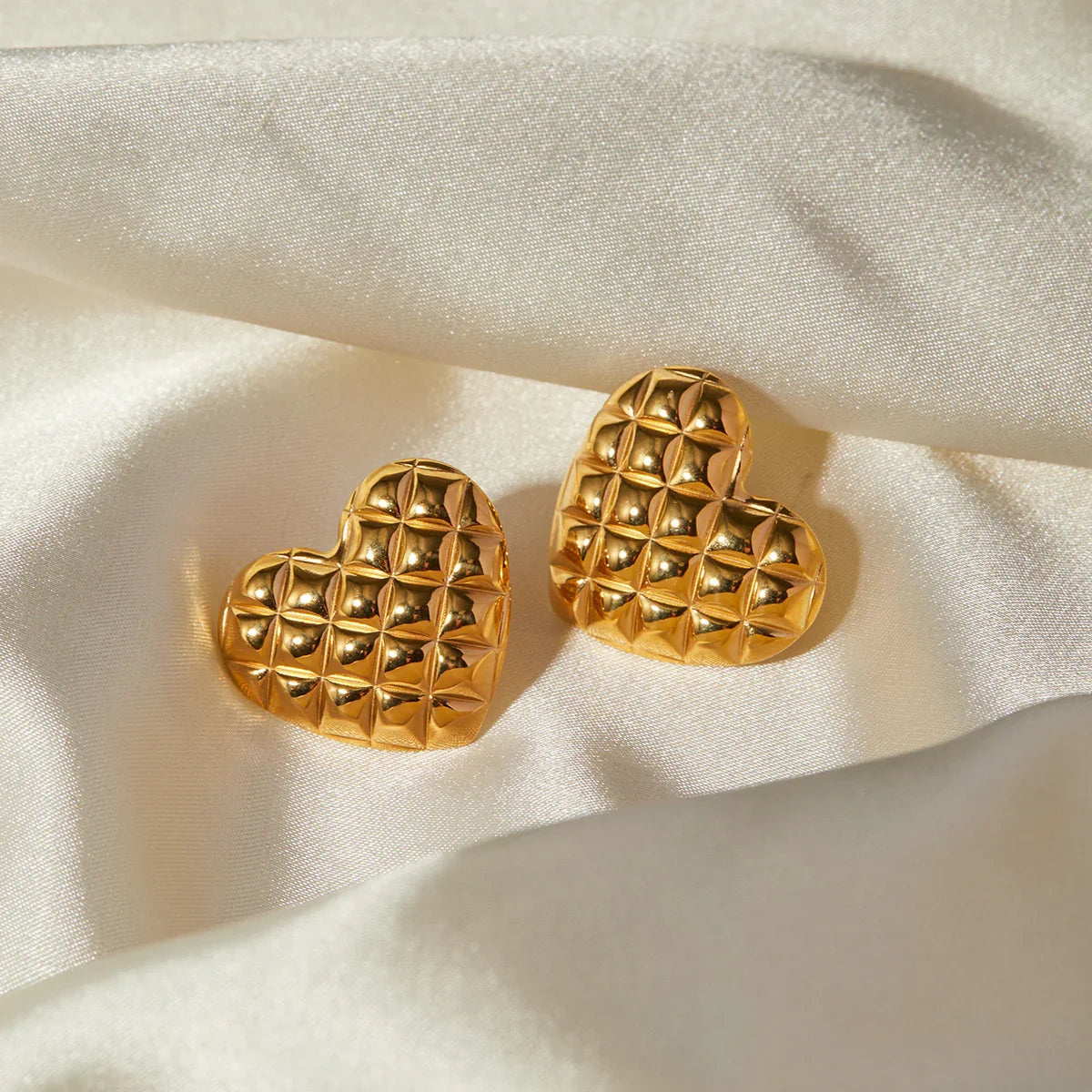 [Raffine]Irina Gold Heart Earrings