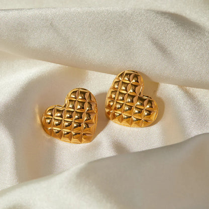 [Raffine]Irina Gold Heart Earrings