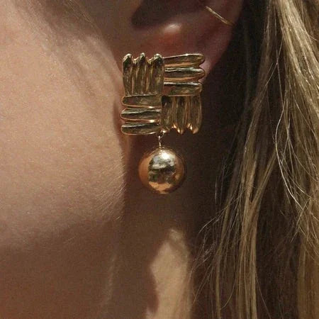 [Raffine]Alba Gold Earrings