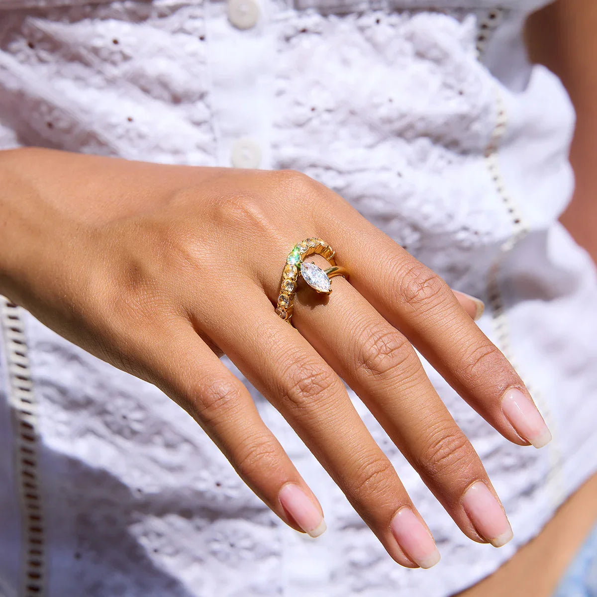 [Raffine]Calina Marquise Diamond Ring
