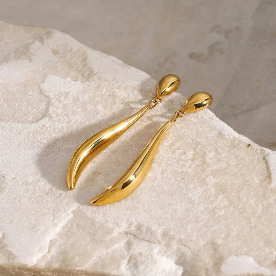 [Raffine]Aspen Gold Earrings