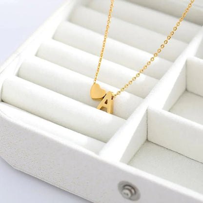 [Raffine]Ria Initial Letter Gold Necklace