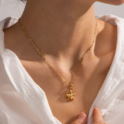[Raffine]Emmie Gold Starfish Pendant